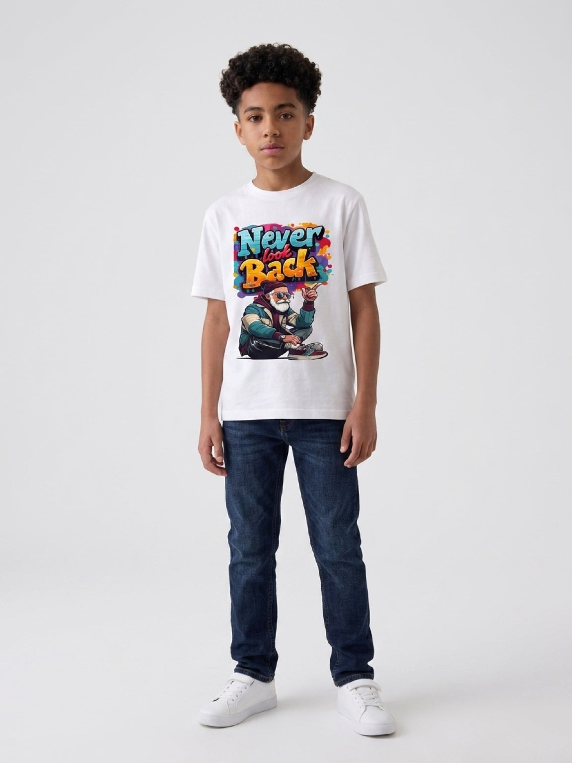 Unisex White T shirt For All Ages Custom |AA7 Studio|